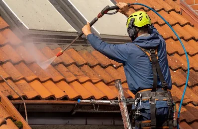 Démoussage et hydrofuge de toiture à Locunolé